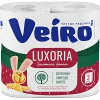 Бытовая трехслойная бумага VEIRO Luxoria