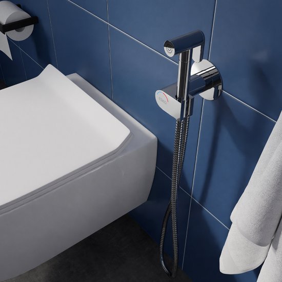 Смеситель с гигиеническим душем встраиваемый Esko SMH со скрытой частью в комплекте хром (SMH03)