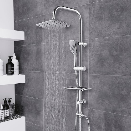 Душевой комплект Esko ST с верхним душем с лейкой хром (ST1250)