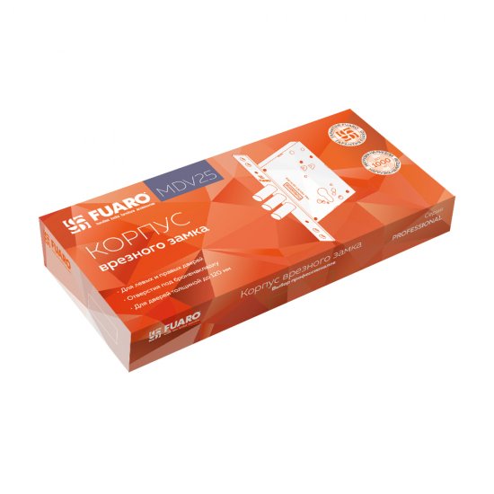 Замок врезной Fuaro V25C60.00.3R16 для входной двери под цилиндр никель