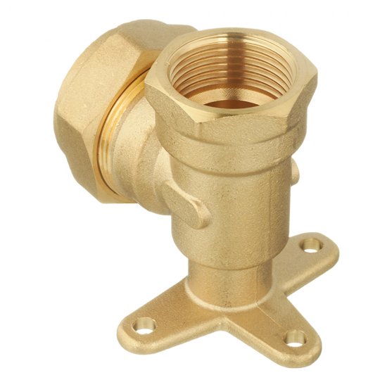 Угол Stahlmann IWS EasyFix 20 мм х 3/4 ВР(г) для гофрированных труб с креплением