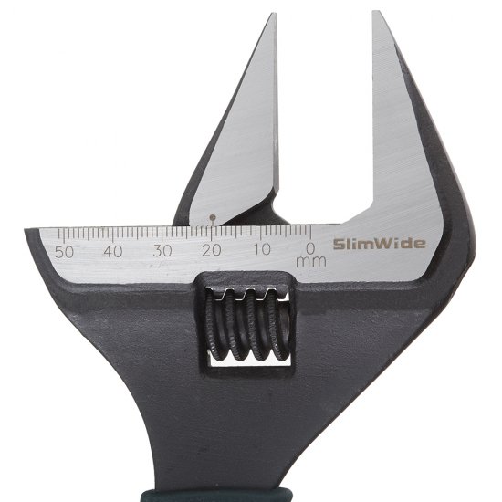 Ключ разводной с тонкими губками Kraftool Professional 250 мм с двухкомпонентной рукояткой