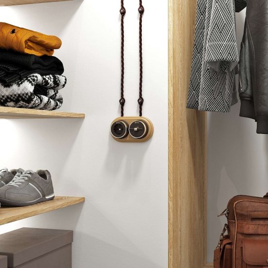 Переключатель Werkel Vintage одноклавишный накладной мокко матовый (a055915)