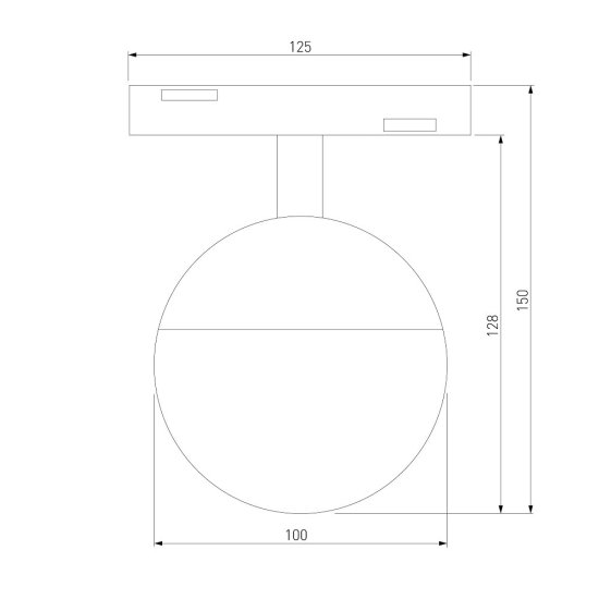 Светодиодный трековый светильник магнитный Elektrostandard Slim Magnetic 4200К 7 Вт 2,4 кв.м черный (85032/01)