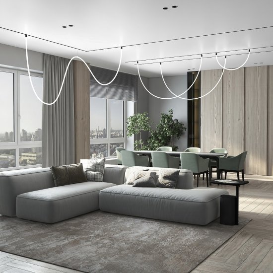 Светодиодный трековый светильник магнитный Elektrostandard Slim Magnetic 4200К 65 Вт 10 кв.м черный (85027/01)