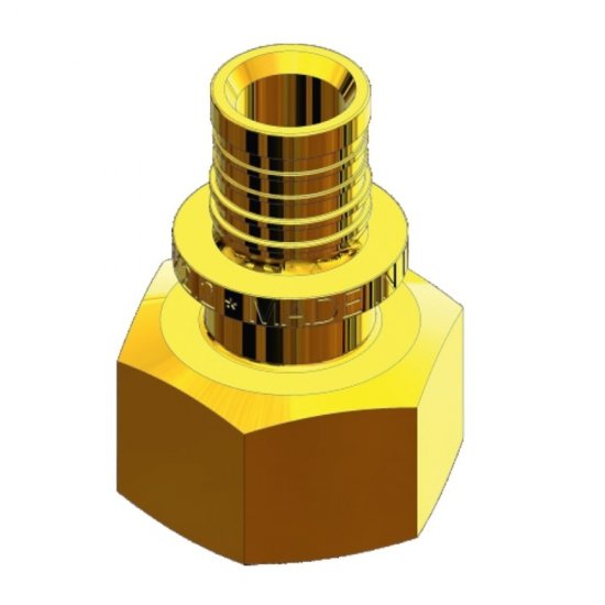 Соединитель прямой Tiemme 20 мм х 3/4 ВР(г) латунь (1710187)