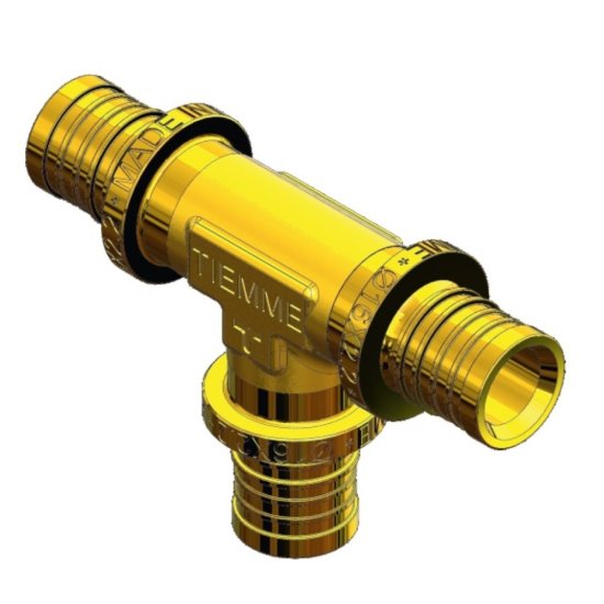 Тройник Tiemme 20 х 20 х 20 мм латунь (1710211)