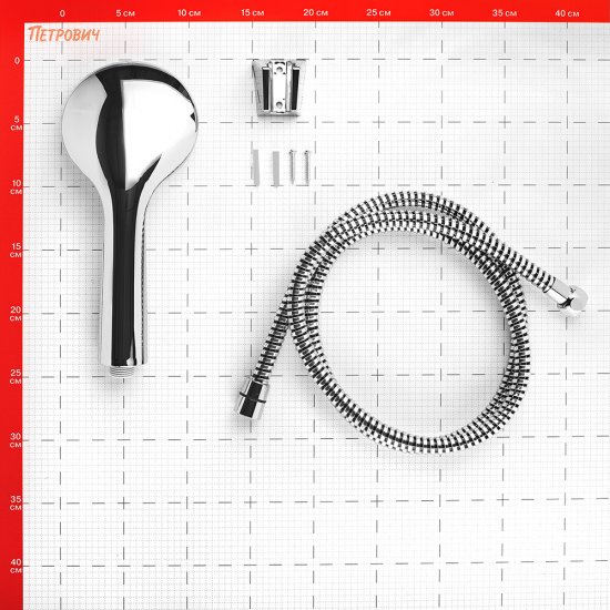 Душевой комплект Esko с лейкой c держателем хром (SS755)