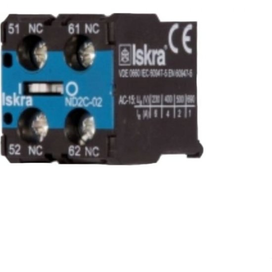 Блок-контакт для миниконтакторов iskra ND2M-11