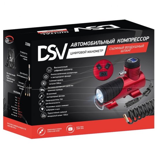 Автомобильный компрессор DSV Smart 12 В 35 л/мин (233000)