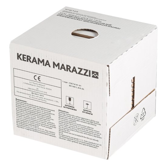 Плитка облицовочная Kerama Marazzi Бланше белая грань глянцевая 200х99х9,2 мм (40 шт.=0,792 кв.м)