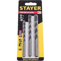 Набор сверл по бетону STAYER Hercules