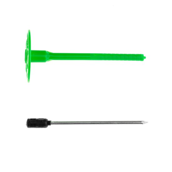 Дюбель для теплоизоляции Bogirus 8х135 мм металлический гвоздь с термоголовкой (500 шт.)