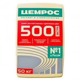 Цемент ЦЕМРОС М500 Д20 ЦЕМ II А-Ш 42,5 Н 50 кг