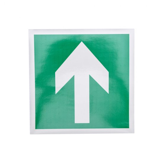 Наклейка Rexant эвакуационный знак Направляющая стрелка самоклеящаяся 200х200 мм (5 шт.)