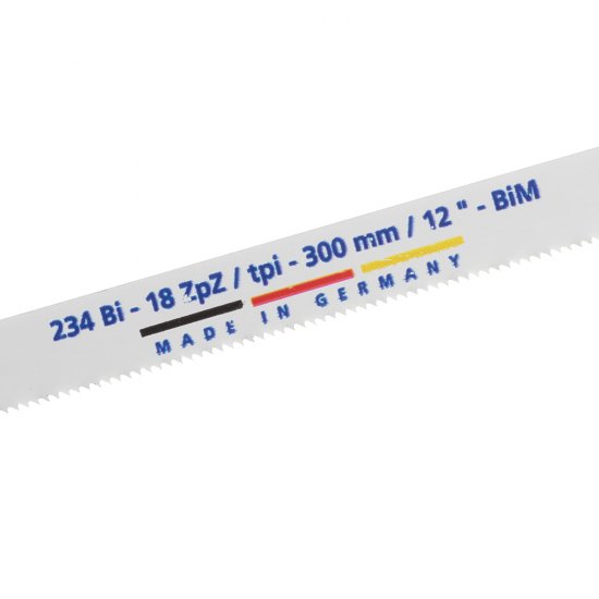 Полотно ножовочное по металлу Wilpu биметаллическое 300 мм 18 зуб/дюйм