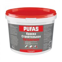 Морозостойкая строительная краска для потолков Pufas тов-175169