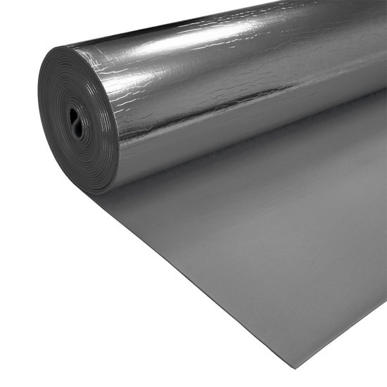 Тепло-шумоизоляция для систем кондиционирования и вентиляции Nolosi Acoustic 4 мм 1х8 м самоклеящаяся