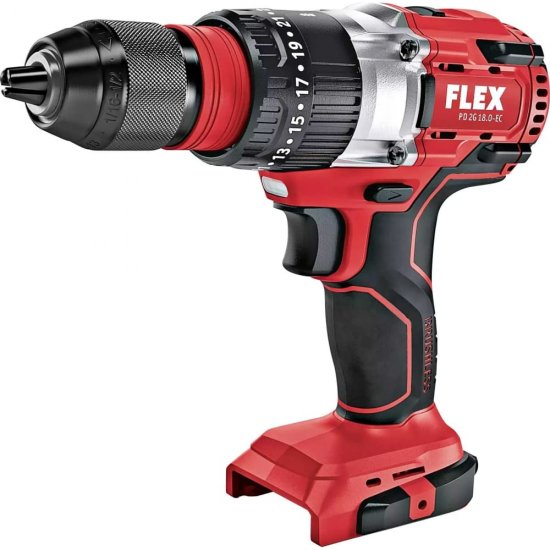 Двухскоростной ударный аккумуляторный дрель-шуруповерт FLEX PD 2G 18.0-EC C