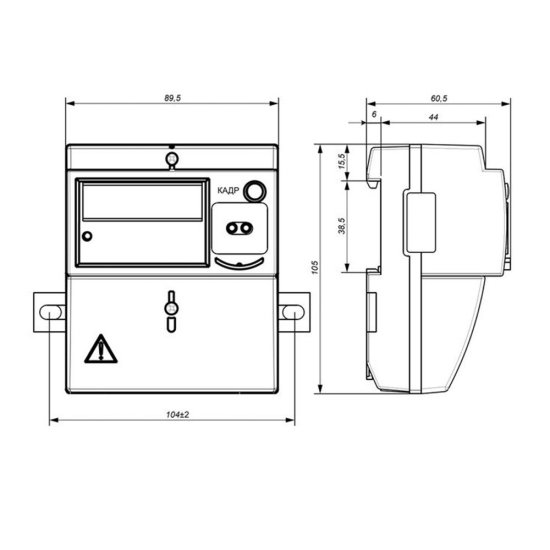 Счетчик электроэнергии Энергомера 145 JA однофазный двухтарифный электронный 5(60) А на DIN-рейку/монтажную плату