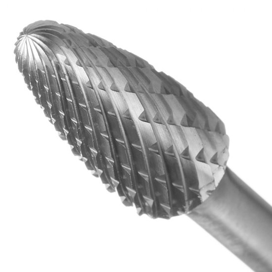 Борфреза сфероконическая Debever DF 1225/6 D/C по металлу d12 мм твердосплавная