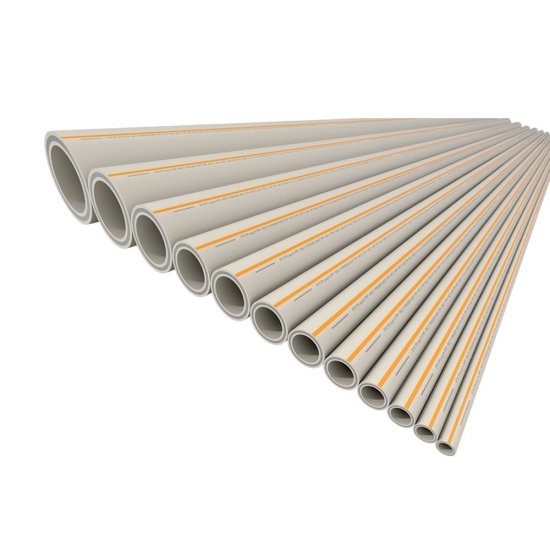 Труба полипропиленовая FV-Plast Faser Hot армированная стекловолокном 32х2000 мм PN22 серая (107032/107032Z-D/AA113032)