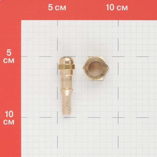 Штуцер со съемной гайкой М16 левая резьба для рукава Foob d6-9 мм
