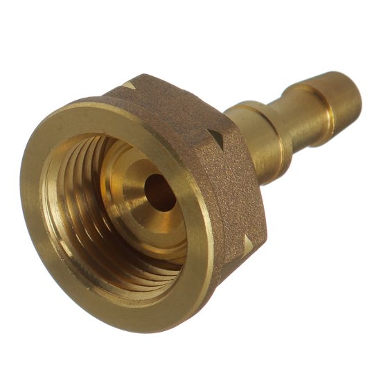 Штуцер со съемной гайкой М22 левая резьба для рукава Foob d6-9 мм