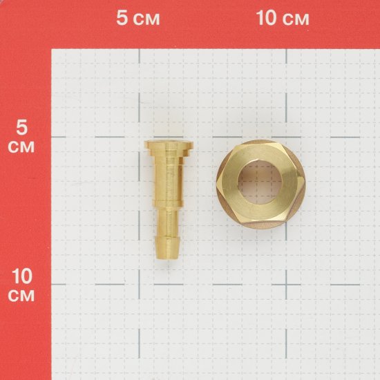 Штуцер со съемной гайкой М22 левая резьба для рукава Foob d6-9 мм