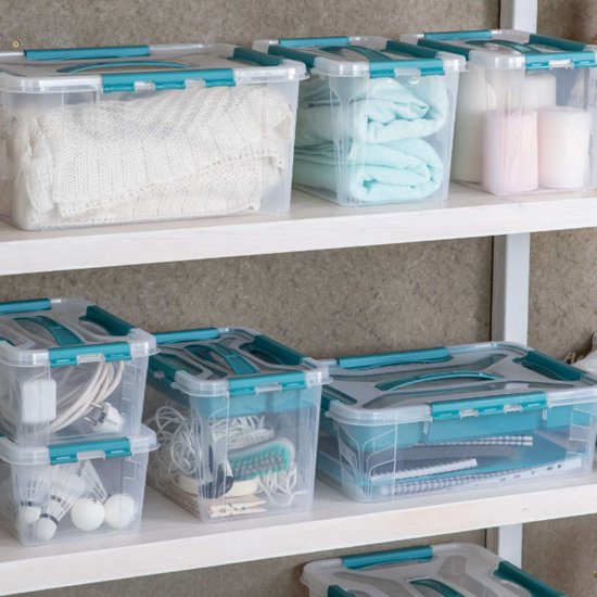 Контейнер для хранения Econova Grand Box (433224302) 390х290х124 мм 10 л с замком и органайзером