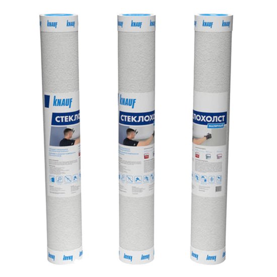Стеклохолст Кнауф плотность 35 г/кв.м 1х50 м