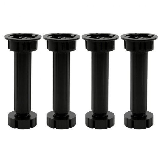 Опора регулируемая пластиковая черная 150 мм (4 шт.) (4FL15B)