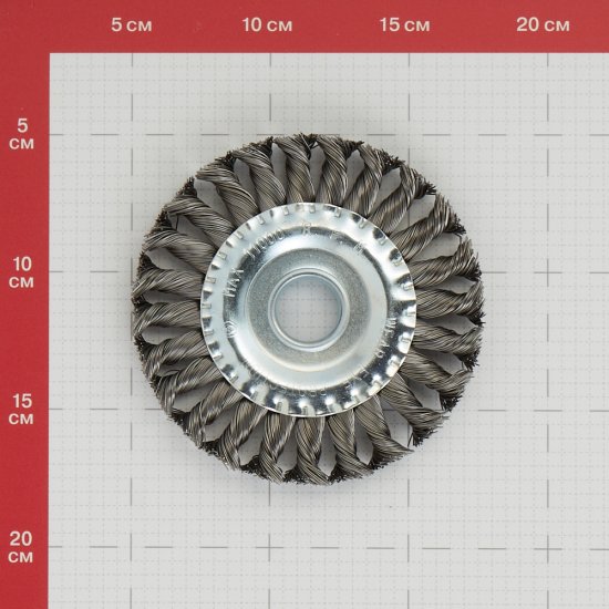 Корщетка для УШМ Практика витая жесткая радиальная d125x22,2 мм