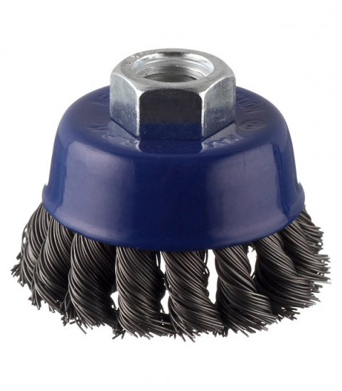 Корщетка для УШМ Практика витая жесткая чашеобразная d65 мм M14