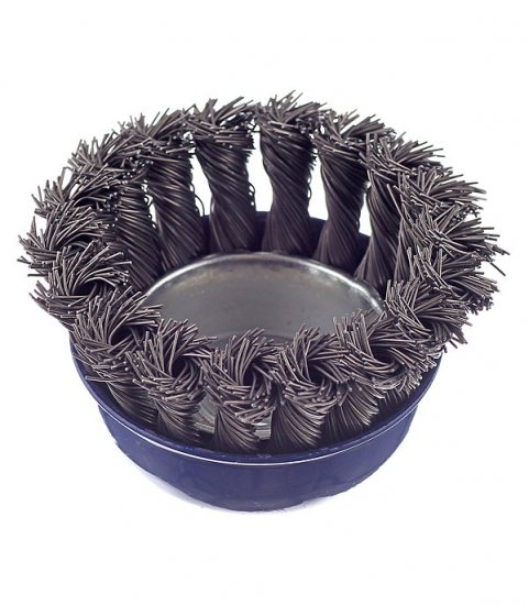 Корщетка для УШМ Практика витая жесткая чашеобразная d75 мм M14