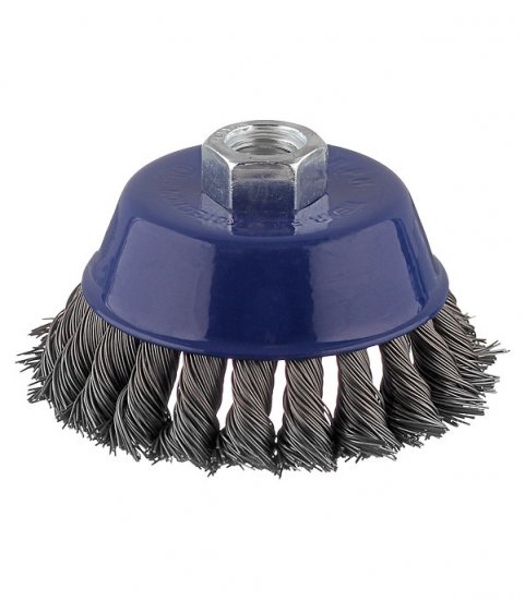 Корщетка для УШМ Практика витая жесткая чашеобразная d90 мм M14