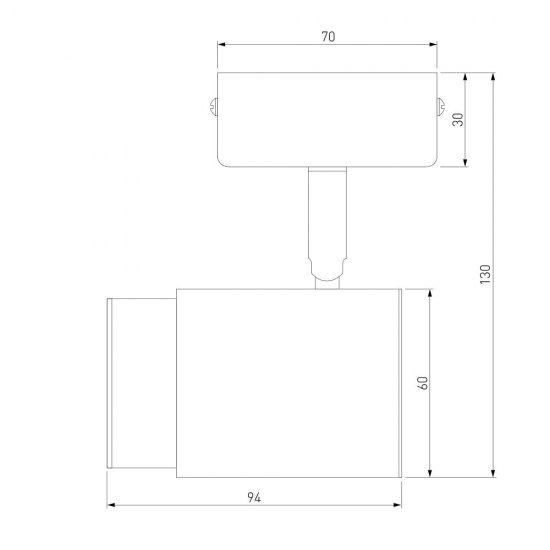 Спот настенный Eurosvet Morgan GU10 35 Вт 4 кв.м белый/черный IP20 (a056160)
