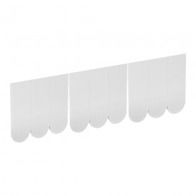 Полоска двусторонняя Контакт самоклеящаяся белая (9 шт.) (23714)