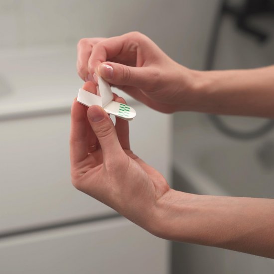 Полоска двусторонняя Контакт самоклеящаяся белая (9 шт.) (23714)