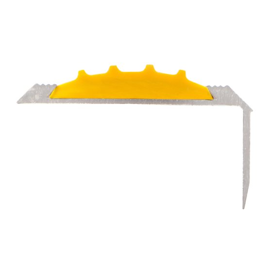 Угловая тактильная лента ПВХ в алюминиевом профиле 1 м желтая (3 шт.)