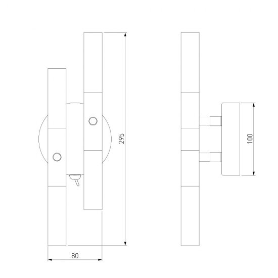 Бра Bogate's Bastone G4 12 Вт 230 В хром IP20 (346/4)
