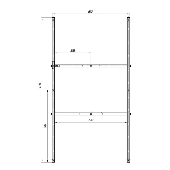 Каркас для ванны акриловой Ollie 130х70 см (03ол1370)
