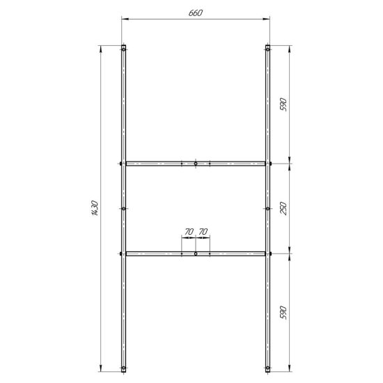 Каркас для ванны акриловой Ollie/Monck//Tanaris 150х70 см (03ол1570)