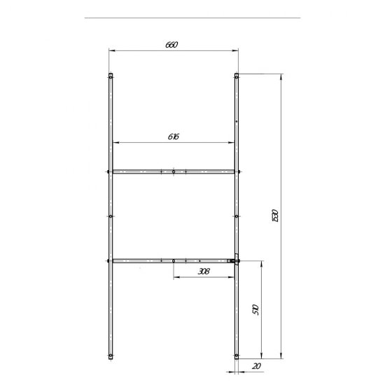 Каркас для ванны акриловой Ollie/Monck 160-165х70 см (03ол1370)