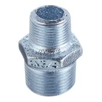 Ниппель переходный Gebo Platinum (245-22V) 3/4 НР(ш) х 1/2 НР(ш) чугунный оцинкованный