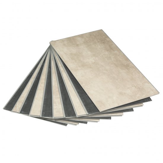 Плитка кварцвиниловая Tarkett Prime Click Pale Biege замковая 580х300х3,85 мм 1,74 кв.м защитный слой 0,3 мм с фаской