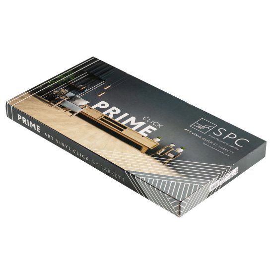 Плитка кварцвиниловая Tarkett Prime Click Pale Biege замковая 580х300х3,85 мм 1,74 кв.м защитный слой 0,3 мм с фаской
