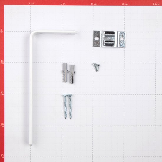 Кронштейн настенный для пластмассового карниза 18 см с крепежом