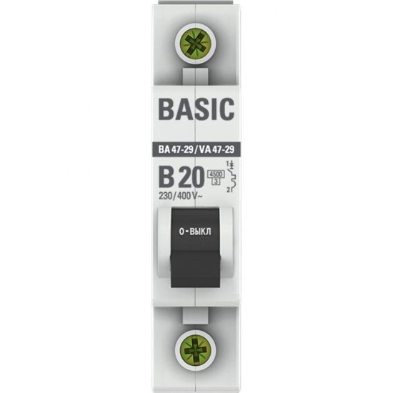 Автоматический выключатель EKF Basic ВА 47-29