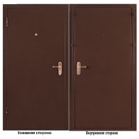 Дверь входная Промет Профи Про левая медный антик - медный антик 860х2050 мм